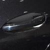 Car Door Handle Bowl Panel Cover Trim Carbon Fiber Pattern Decals For Mercedes Benz E Class W213 2016-2018 Exterior Accessories