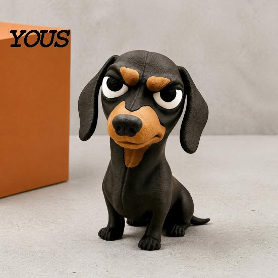 Миниатюрные фигурки питомцев для микро-ландшафтов, 3D-печатные фигурки сердитых животных, Забавная сердитая черепаха, гориллы, таксы, бегемоты, гуси, Уникальный дисплей