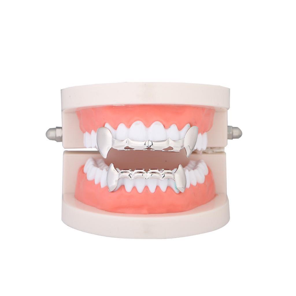 Модные Хэллоуинские Вампирские Клыки Grillz - Золотые Хип-Хоп Аксессуары