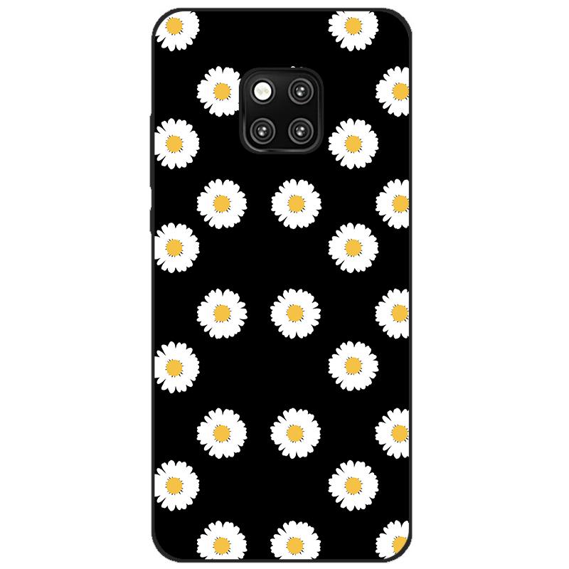 Case For Huawei Mate 20 pro case cover Silicone bumper on For Huawei Mate 20 pro Cover Coque Capa for mate20 flower