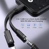 2-в-1 USB C на 3,5 мм разъем для наушников, адаптер Type C для зарядки и аудио, Aux-адаптер для Ipad Pro Samsung S20 Ultra Xiaomi Huawei 3