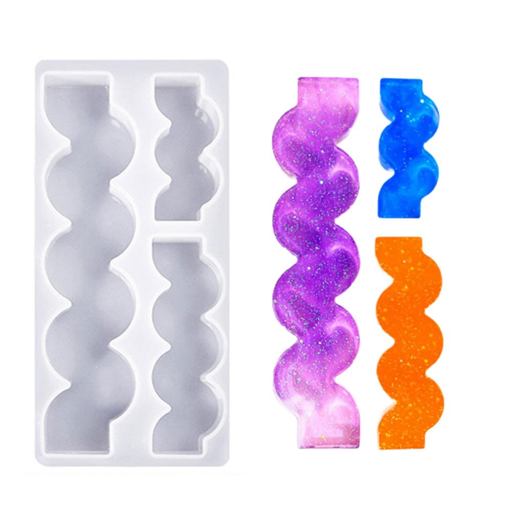 Long Candle Molds 3-in-1 Heart Candle Molds for Making Candle Soap Room Decorations Valentines Gift