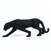 Modern Geometric Black Panther and Jaguar Figurines – Unique Animal Sculptures for Home Décor, Living Room, Bedroom