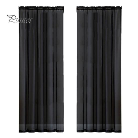 2 шт. оконная марля полупрозрачная декоративная дышащая пасторальная стильная штанга проходящая машинная стирка домашнее украшение оконная прозрачная занавеска бытовая