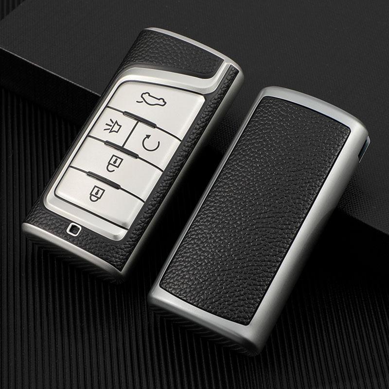 Для Gac Trumpchi Gs4 Gm8 Ga3 Ga6 Sgs7 Ga4 Gs5 Gs3 Legend Gs8 ТПУ кожаный автомобильный чехол с дистанционным ключом-держателем в виде ракушки