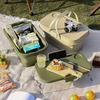 Waterproof Picnic Basket Foldable Outdoor Organizer Plastic Outdoor Storage Box  Travel