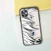 Cartoon Anime Jujutsu Kaisen Phone Case For IPhone 13 12 11 XS X 8 7 6 Plus Mini Pro Max SE 2022 Black PC TPU Glass Phone Cover