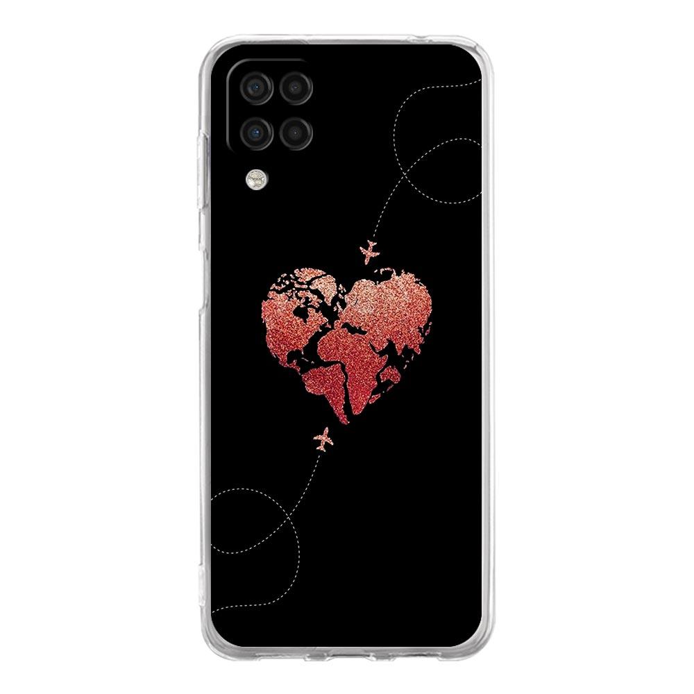 Чехол для телефона Samsung A13 A33 A35 A55 A73 A53 A23 A51 A71 A21S A31 A41 A05s A03S A15 A25 5G Мультяшный Мир карта пейзаж направление