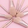 11pcs Professional Cosmetic Brushes Set Soft-bristled Brush Foundation Brush Eyebrow Eyelash  Women