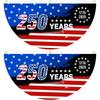 2PCS 250th Anniversary USA Flag, 1776-2026 Fan Flags,American Anniversary Flag for Wall, Front Door, Porch Outdoor Decorations