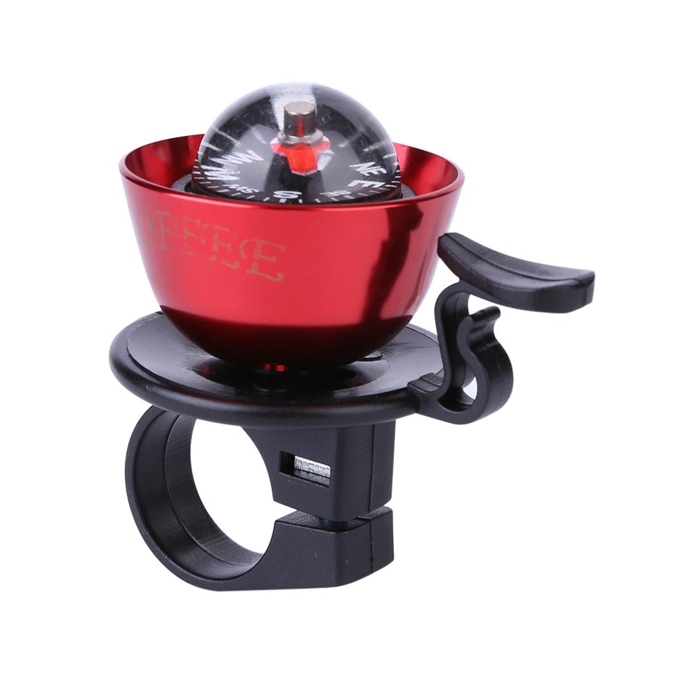 Bicycle Safety Cycling Handlebar Bell Compass Mountain MTB Road Bike Accessories
