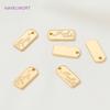 KC Gold Color Small Extension Chain Tag Charms For Jewelry Making,Charms For Jewelry,DIY Bracelet Necklace Making Accessories