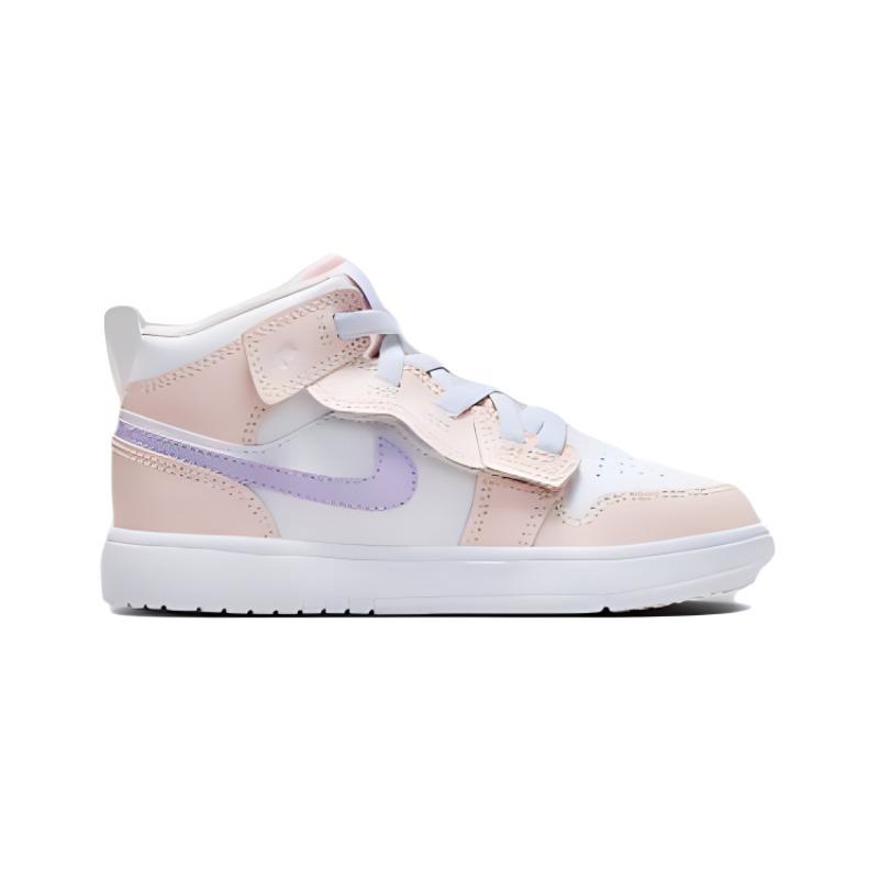Air Jordan 1 Mid ALT PS Pink Wash Kids Sneakers White Violet-Frost FQ1311-601