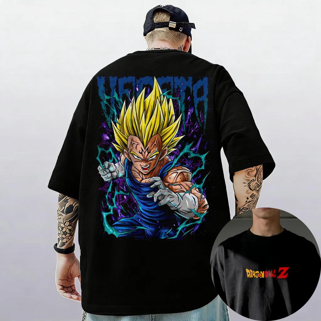 2026 Chinese New Year Dragon Ball Z Unisex Short‑Sleeve T‑Shirt With Goku Vegeta Print Women And Men T-Shirt