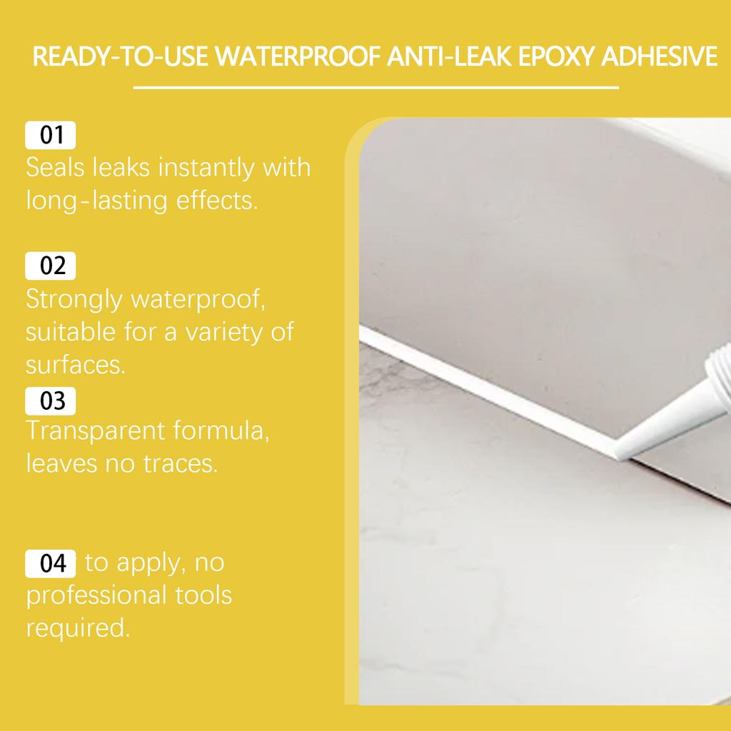 Multipurpose MS Sealant Waterproof Caulk Seal Mouldproof Fast Drying Adhesive Glass Gap Filler Glue For Bathroom Kitchen Home