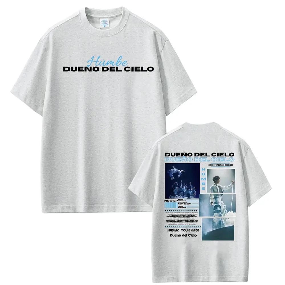 Singer Humbe Dueno Del Cielo Tour 2026 Album T Shirt Men Women Fashion Cotton T-shirts Oversized Loose O-Neck T-shirt Streetwear