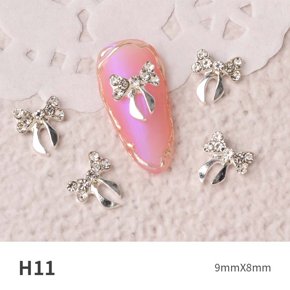 Pearl Manicure Super Flash DIY Nail Art Decorations Nail Jewelry Crystal Bow Nail Rhinestones