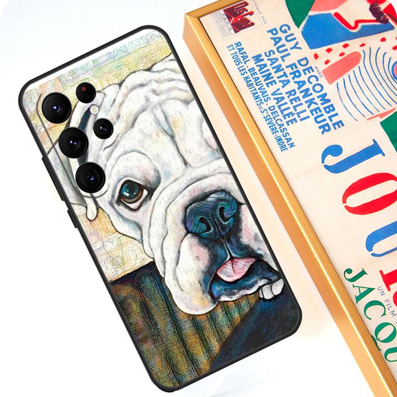 Boxer Dog Case For Samsung Galaxy S24 S23 S22 Ultra Note 20 10 Plus S8 S9 S10 S20 FE S21 FE Cover
