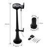 Universal 17inch 150DB Loud Car Air Horn 12V 180 Hertz Single Trumpet Compressor Bocina for Trucks Cars Automobiles