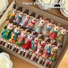 Christmas Reindeer Hanging Ornaments 2D Wooden Reindeer Decorations Colorful Reindeer Ornaments