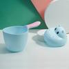 Утолщенный ковш для душа для новорожденного, чашка для мытья волос, купание ребенка, игра с водой, пластиковая ложка, маленькая игрушка