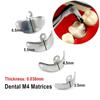 Yangi Dental Matritsa Bantlari Sektsiyali Konturlangan Metall Matritsalar Matritsa Tishlarni Almashtirish uchun Stomatolog Asboblari Stomatologiya Materiali