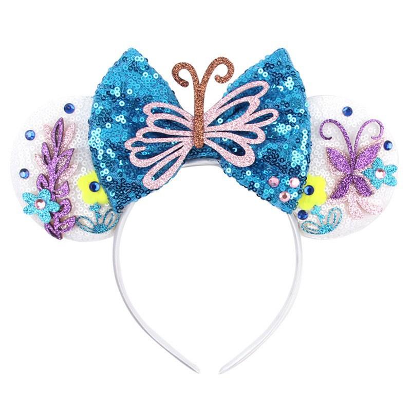 Blingy Minnie Mouse Headbands With Sparkling Glitter For Girls