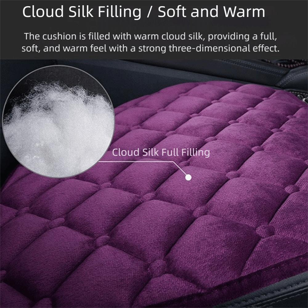 Плюшевый Зимний Чехол на Автокресло Сохраняет Тепло Защитный Коврик для Авто Универсальная Подушка для Автокресла Внедорожник