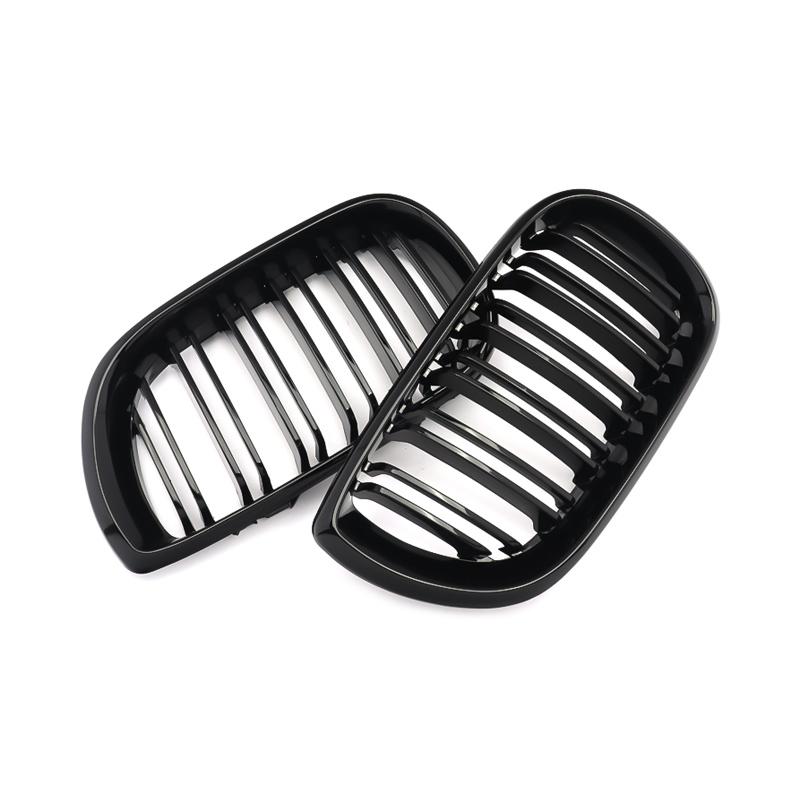Car ABS Front Bumper Radiator Kidney Grilles Gril For BMW E46 3 Series 2002-2005 Car Accessories Styling Gloss Black