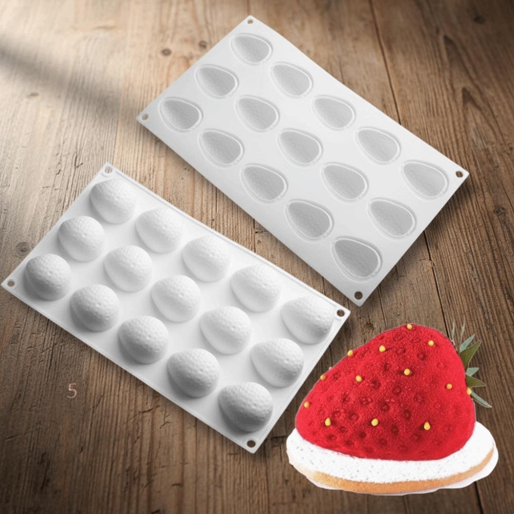 DIY Strawberry Mold Silicone Cake Mold Party Decorations Jelly Pudding Mold Wedding Cakes