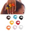 Stylish Colorful Double Droplet Ring Irregular Geometric Finger Ring Jewelry for for Parties Dates and Daily Wear