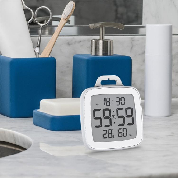 Bath Time Countdown Clock with Temperature Sensing and Humidity Indicator, for Cooking Studying Efficient Task Execution