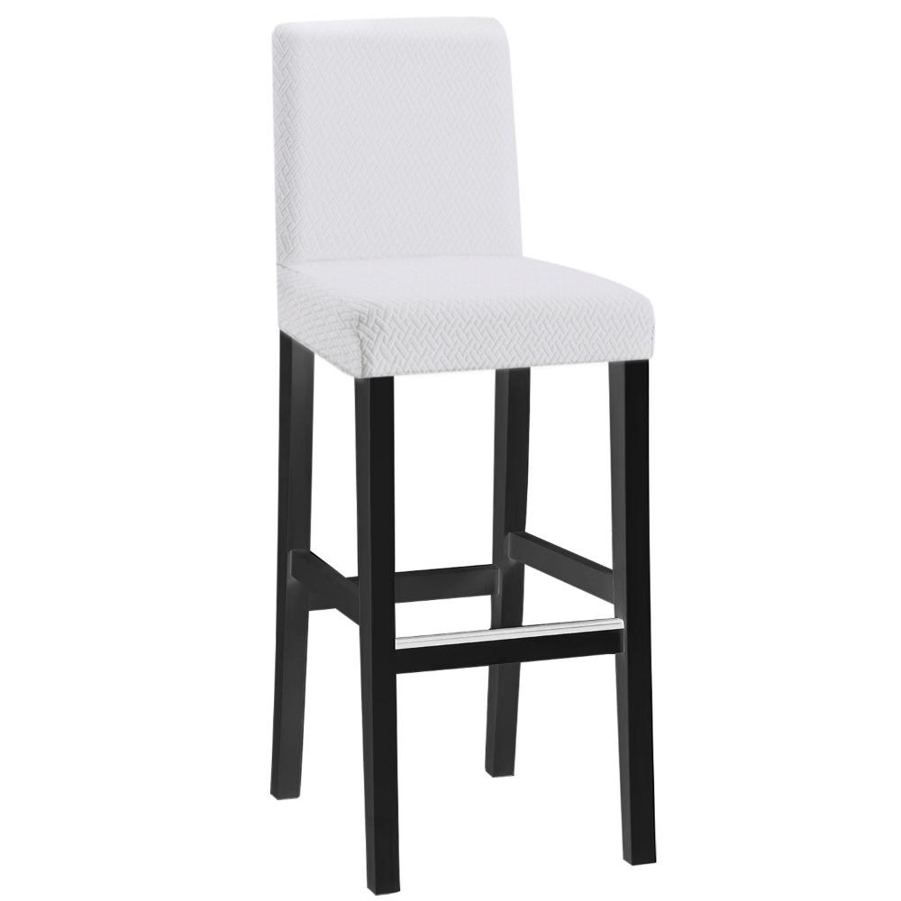Long Plaid Jacquard Chair Cover Stretchable Seat Cover for Home Hotel Restaurant Dining Chairs