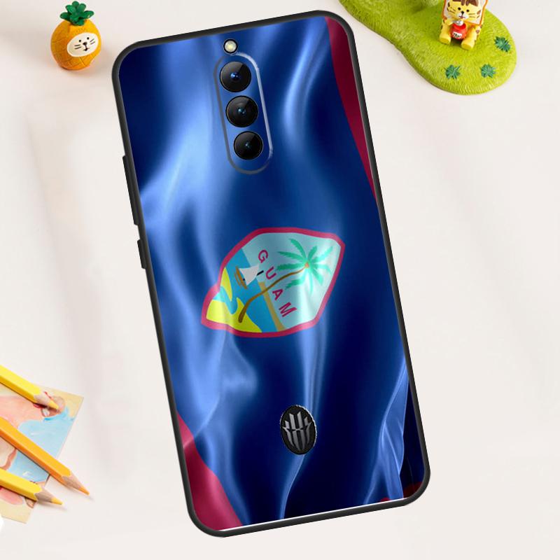 Чехол с флагом Гуама для ZTE Nubia RedMagic 11 Pro 10 9 8 8S 9S 10S Pro Plus 5G 5S 6 7 6S 7S Pro 11 Air