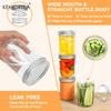 KEMORELA Mason Jars 350ML With Lids 4PCS Pint Mason Jars with Seal Bands Glass Canning Jars for Honey Jam Jelly Coffee Salad