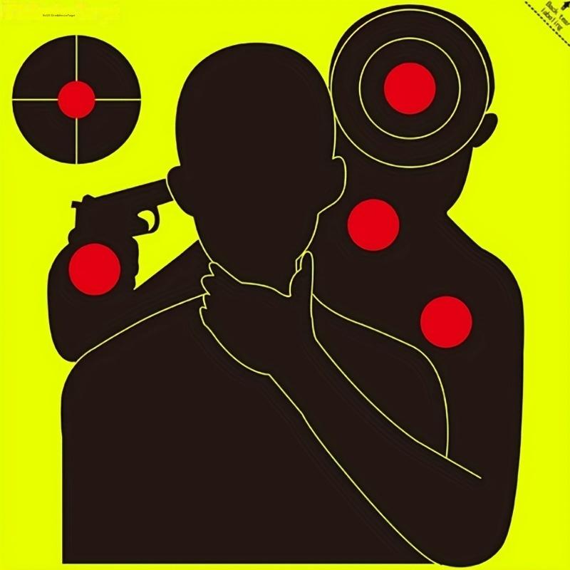 5 шт. Распыление 5 шт. Самоклеящиеся 8x8 дюймов Самоклеящиеся Тренировка прицеливания Мишень для стрельбы Мишени Бумага Мишень Наклейка Мишени Наклейки