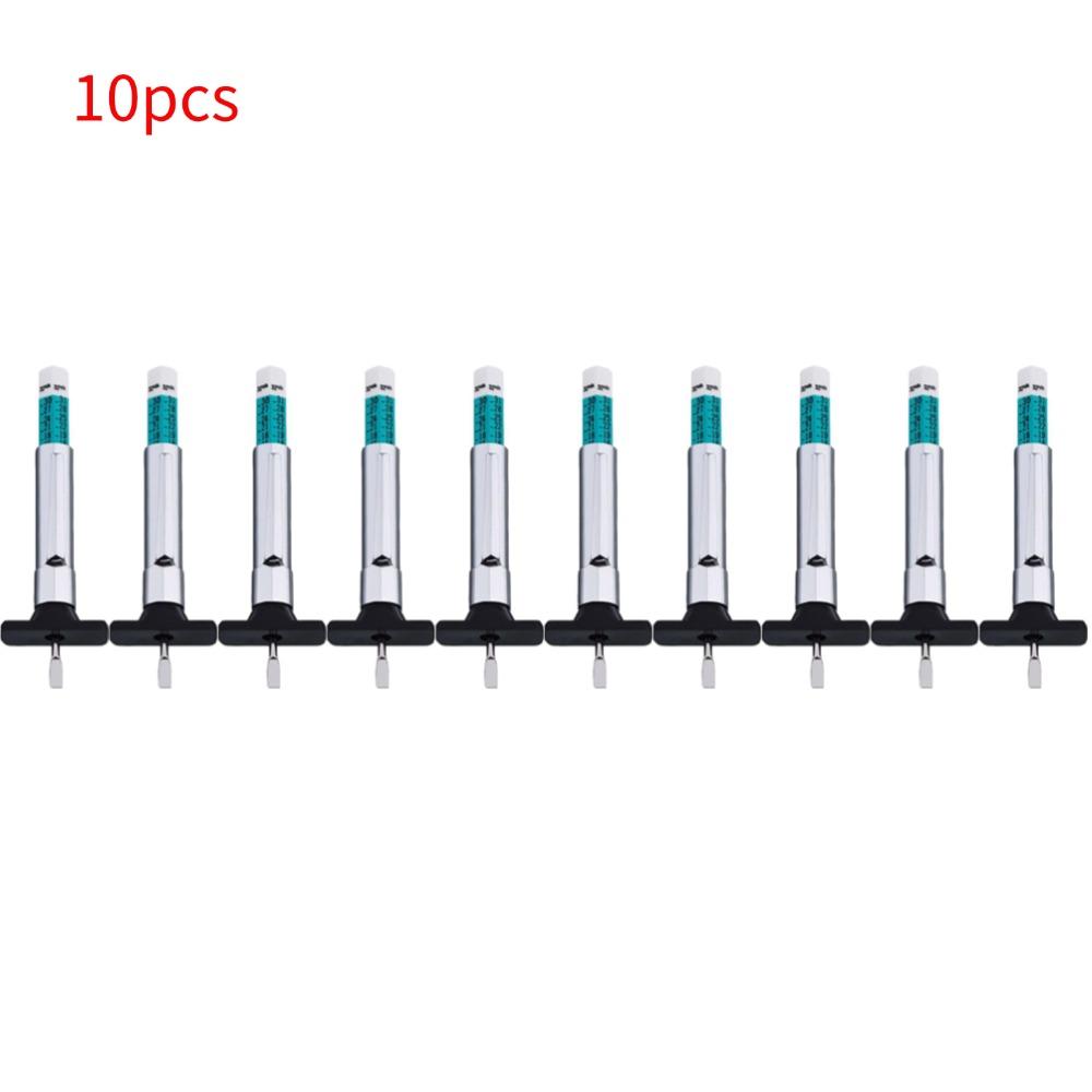 25 мм Ручка для измерения автомобильных шин Универсальный инструмент для измерения глубины рисунка протектора шин Автомобильный щуп для измерения глубины шин Линейка для шин