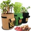 7 Gallon Plant Grow Bags Potato Pot Greenhouse Vegetable Moisturizing Vertical Garden Bag Tools