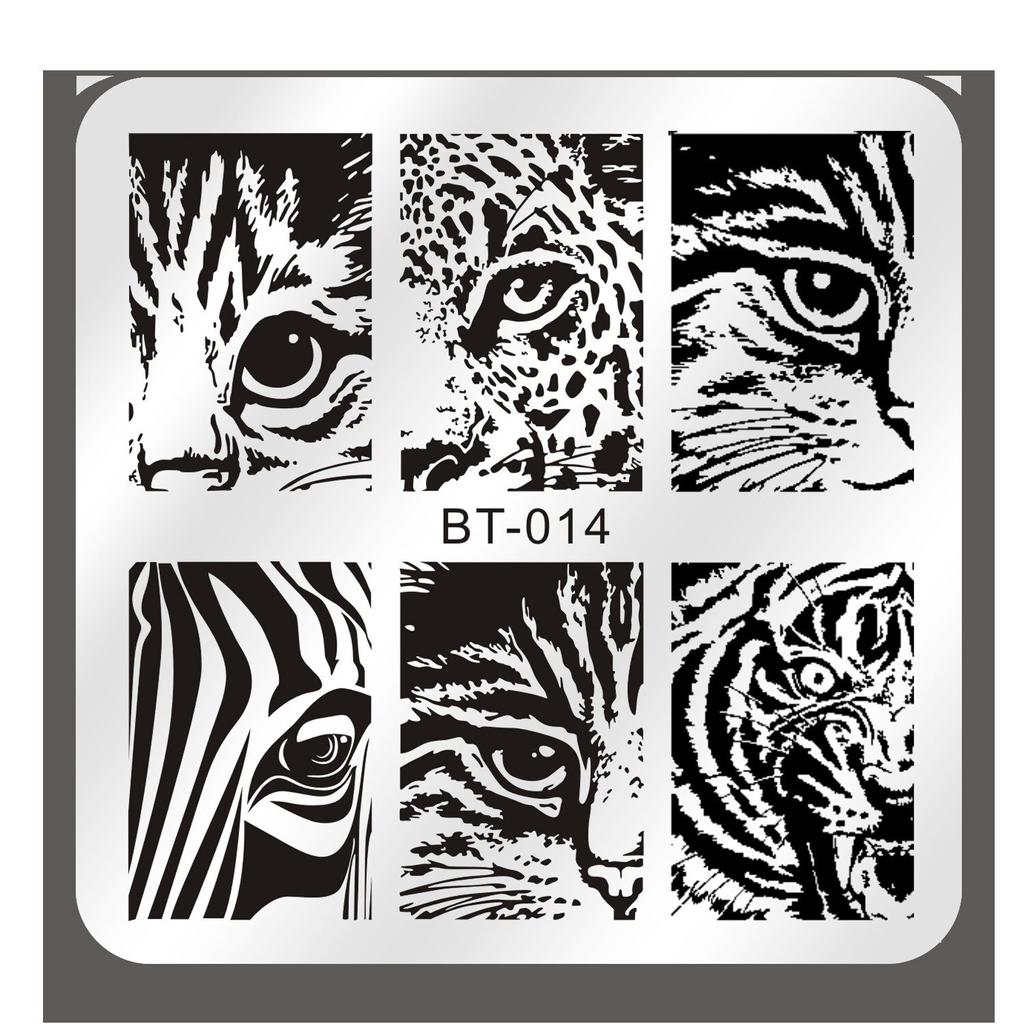 1 PC Nail Art Templates Stamping Plate Design Flower Butterfly Glass Temperature Lace Stamp Templates Plates Image Decor