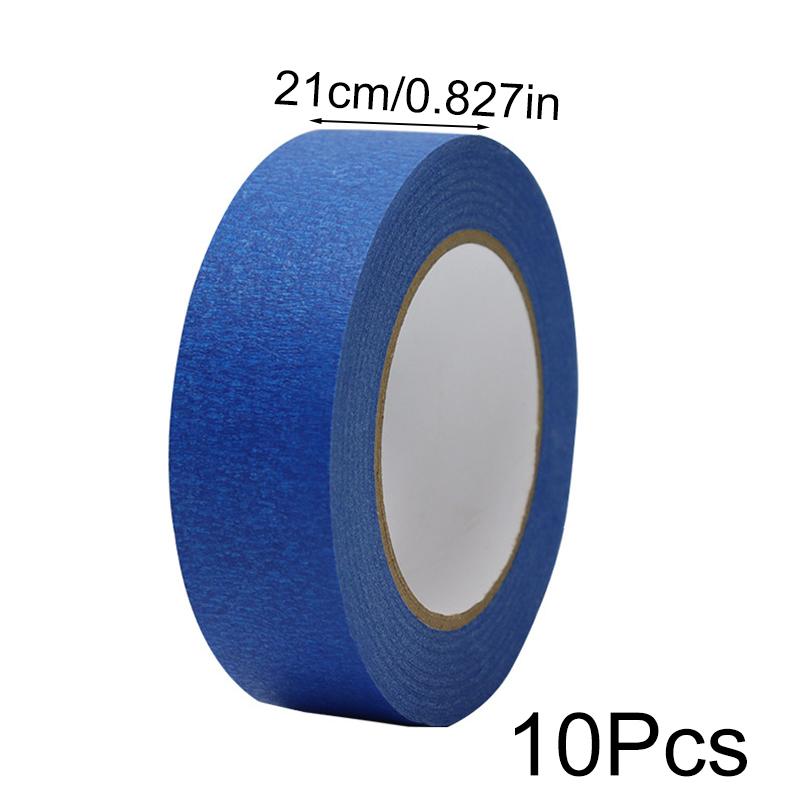 2/6/10Roll Paint Tape Blue Multi-surface Construction Masking Easy Removal Security Wall Painting 20M/Roll Home