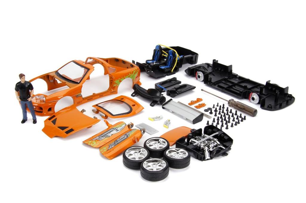 Jada Toys Fast & Furious Series 1/24 F&F Toyota Supra Orange Brionan Assembly Kit JADA30699