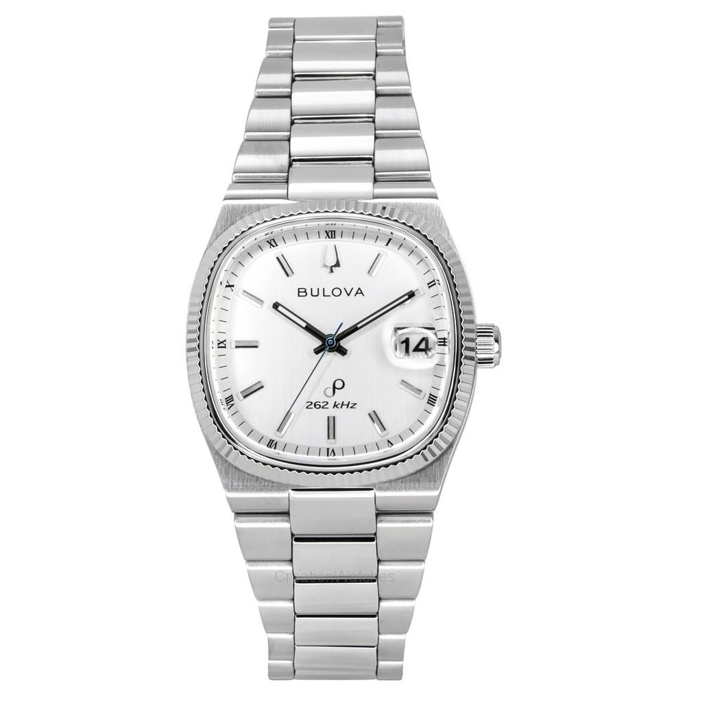 BULOVA Classic Super Seville 262kHz Precisionist Stainless Steel Bracelet Silver Dial Quartz 96B444 Men's Watch
