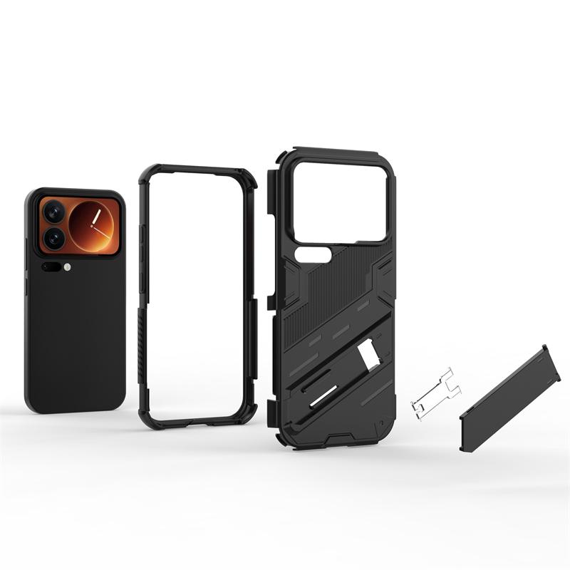 Чехол для телефона Xiaomi 17 Pro, противоударный, бронированный, с подставкой, полный чехол, задняя крышка, чехол для Xiaomi 17 Pro, для Xiaomi 17 Pro Max