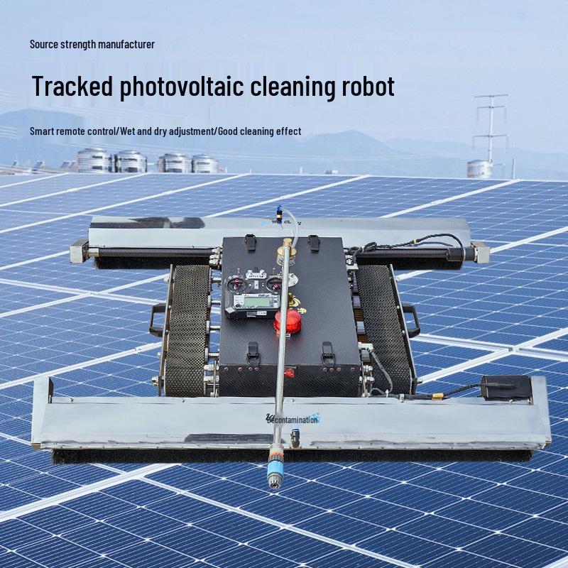 Solar Panel Crawler Robot for Automatic Dry Cleaning