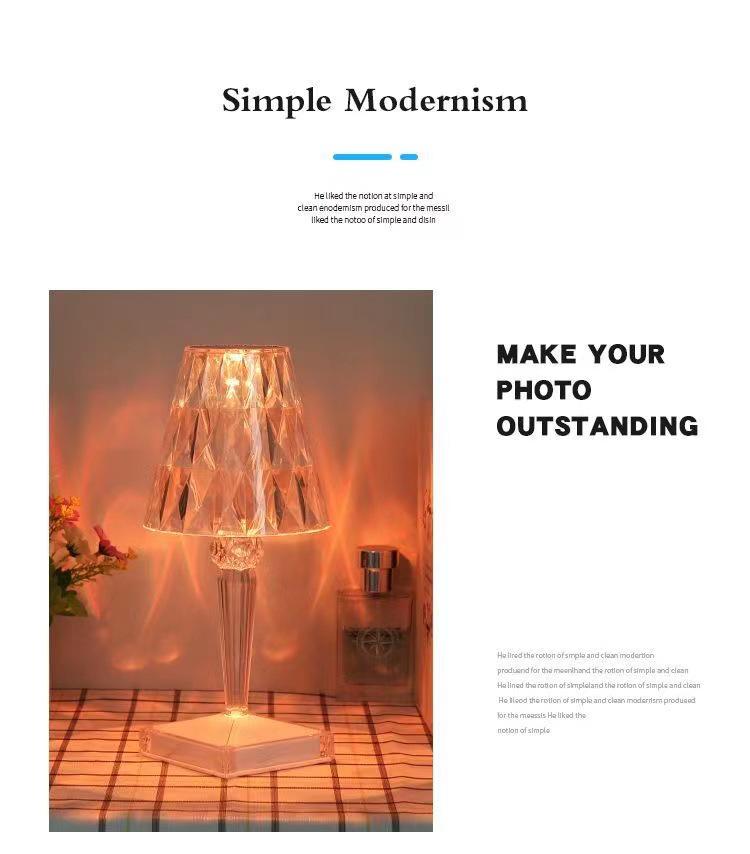 Роскошная светодиодная настольная лампа-капля - Перезаряжаемый ночник для спальни