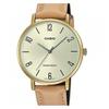 Casio Серия STANDARD Классические Простые Изысканные Модные Кварцевый Механизм Кожаный Ремешок Японские и Корейские Часы Женские Часы Золотой Циферблат LTP-VT01GL-9B2