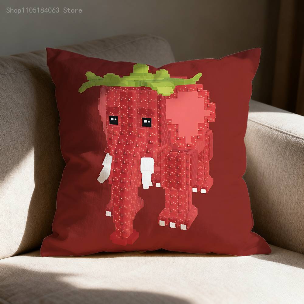S-Steal A B-Brainrot № 9 Наволочка для подушки-думки с принтом Полиэфирное волокно 40x40 см Декоративная наволочка для диванной подушки