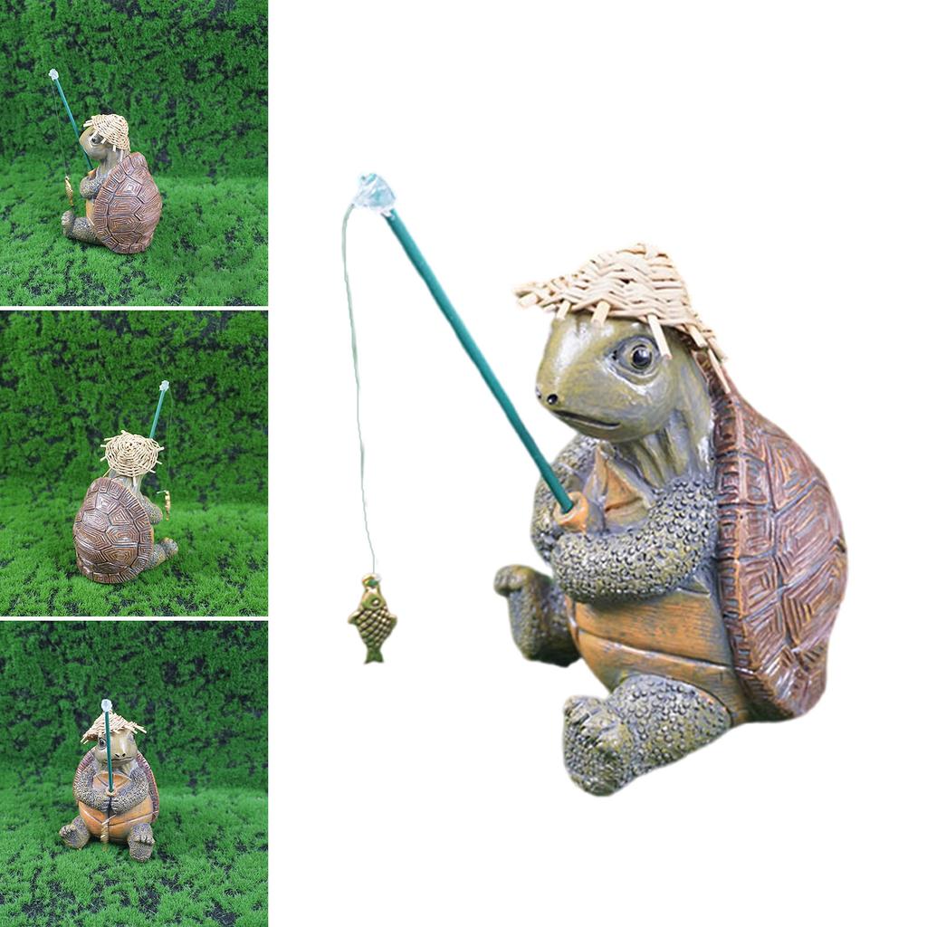 Реалистичная смоляная скульптура черепахи, животное украшение для газона, крыльца и внутреннего убранства, статуэтка животного