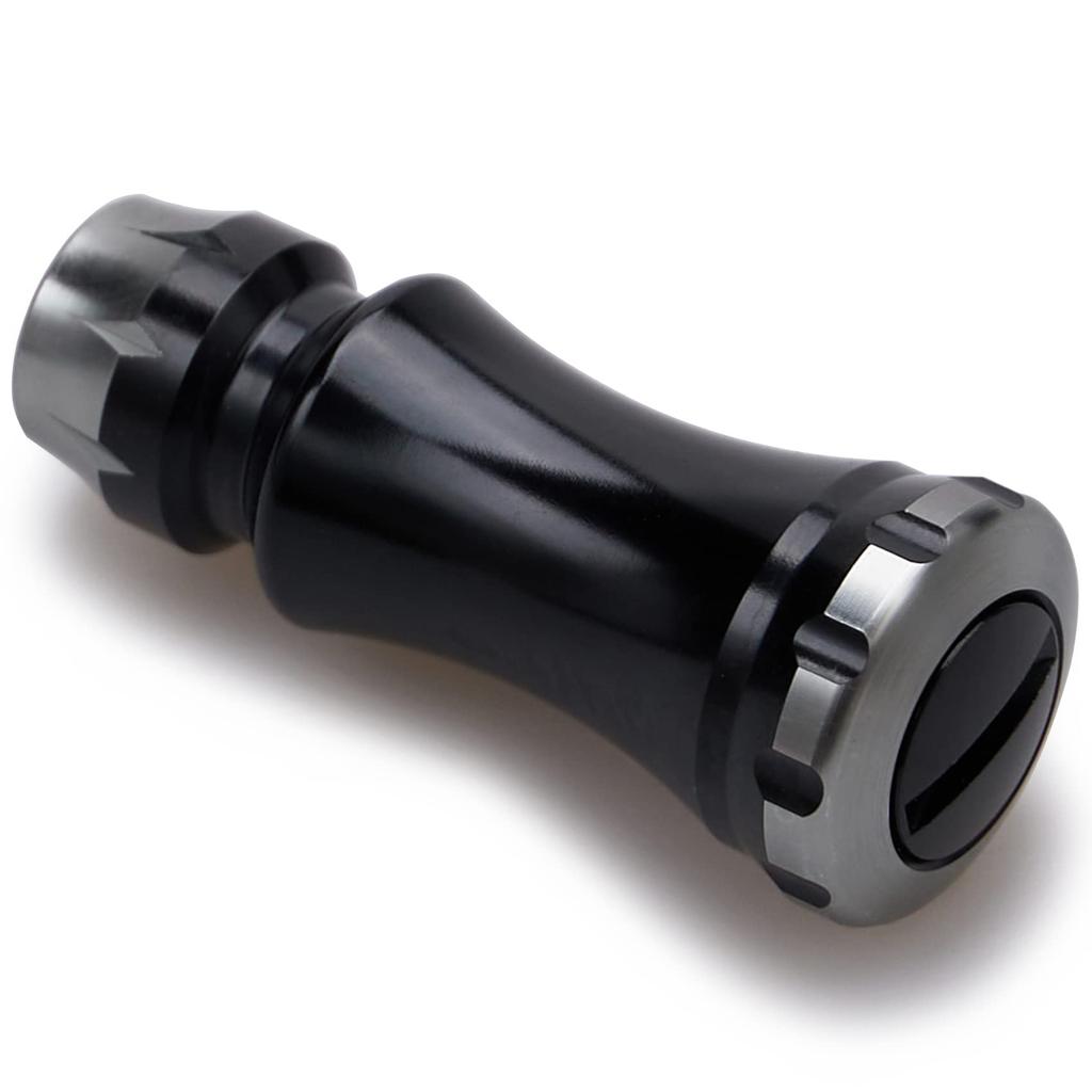 HEIGHTEN 15mm Reel Handle Knob for Shimano Daiwa Type Type Chess Series (Shimano A) (Daiwa S) (Black & Gunmetal) (661)