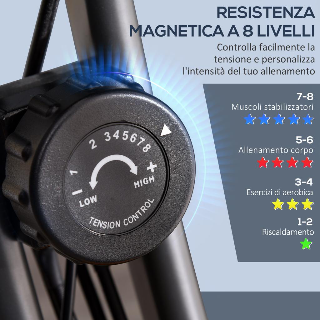 2-in-1 Folding Exercise Bike with 8-Level Magnetic Resistance, Arm Resistance Band, Pulse Sensor, Green